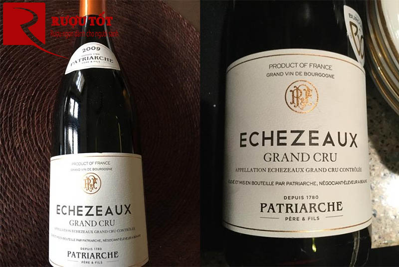 Rượu Vang Pháp Echezeaux Patriarche Grand Cru Giá tốt