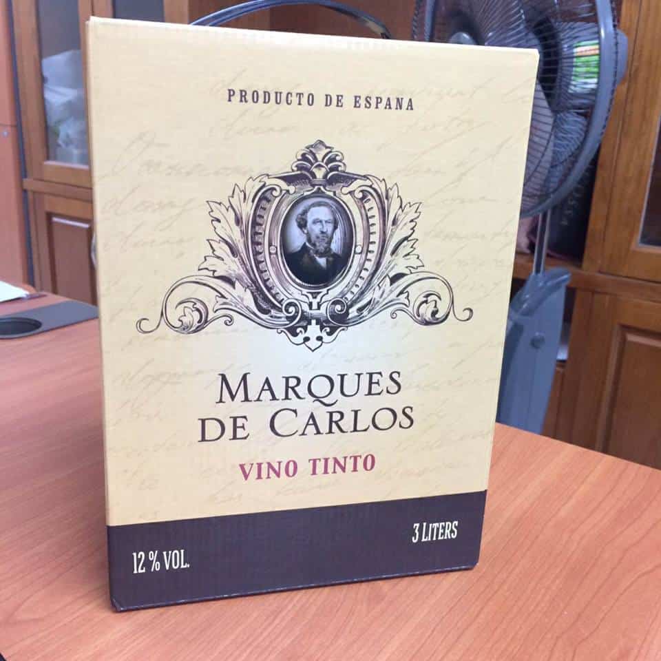 Rượu vang Bịch Marques De Carlos 3L Rượu vang Bịch Marques De Carlos 3L
