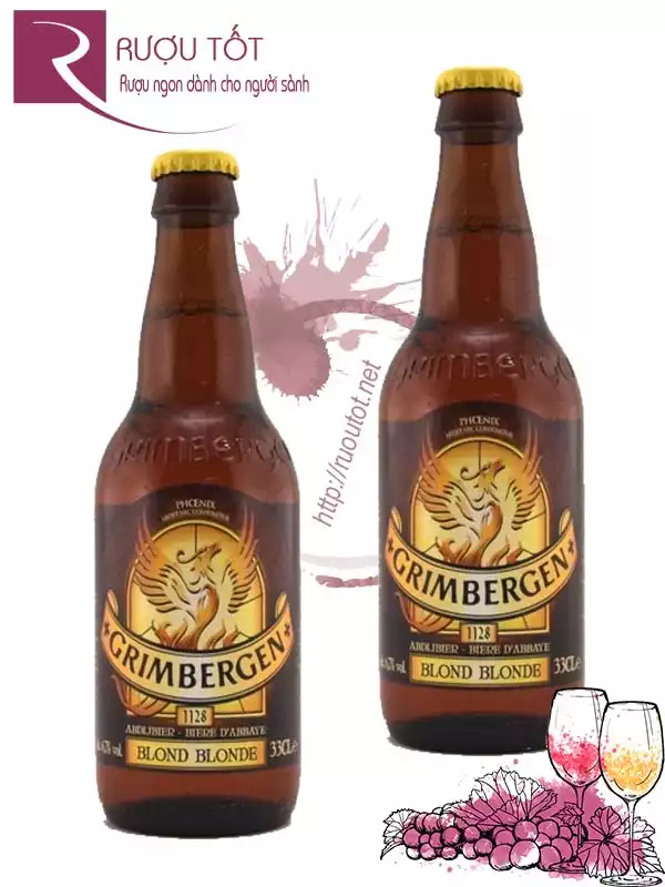 Bia Grimbergen Blonde 6,7% nhập khẩu cao cấp