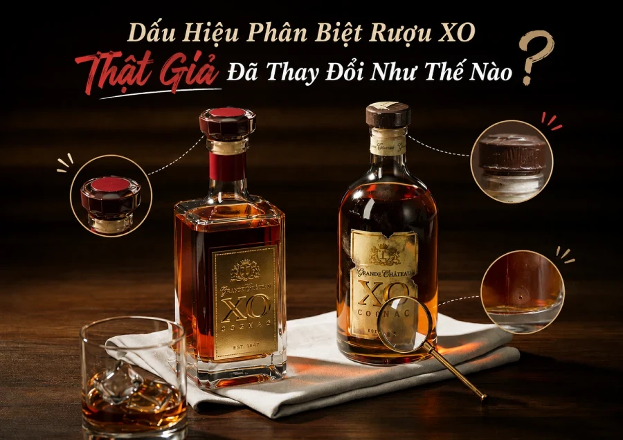 Dấu Hiệu Phân Biệt Rượu XO Thật Giả Đã Thay Đổi Như Thế Nào?