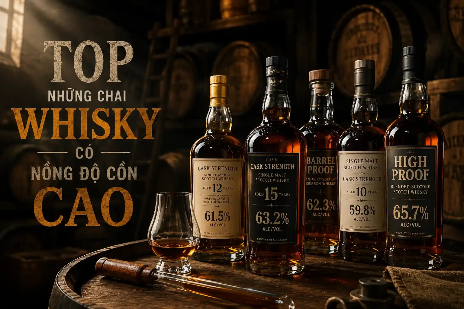 Top Những Chai Whisky Có Nồng Độ Cồn Cao Dành Cho Dân Sành