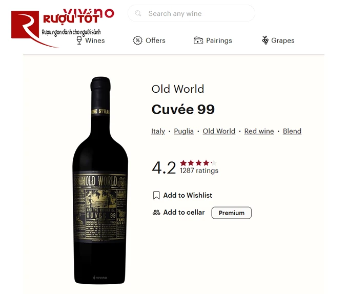 Vivino Cuvee 99