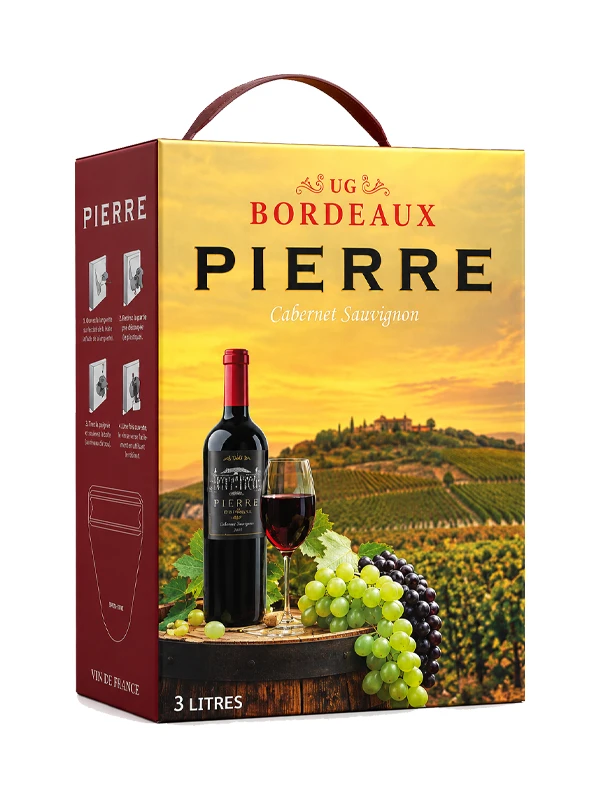 Vang bịch Pháp Pierre Bordeaux Cabernet Sauvignon