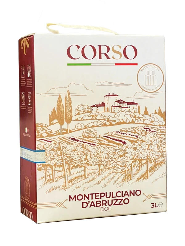 Rượu vang bịch Corso Montepulciano d’Abruzzo DOC 12,5%