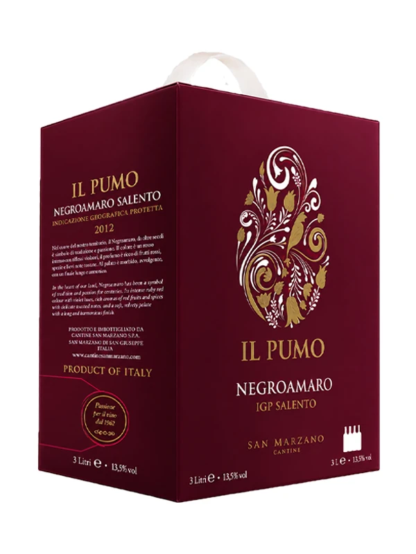 Vang Bịch Il Pumo Negroamaro 3 Lít