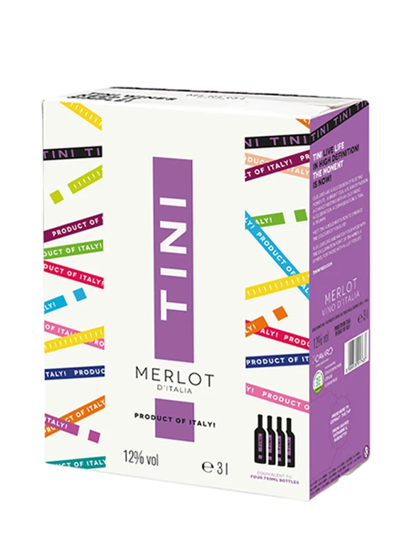 Rượu vang bịch Tini Merlot Bịch 3L