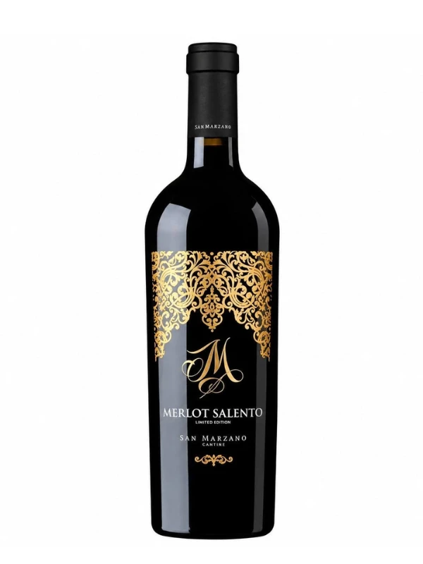Rượu Vang M Limited Merlot Salento - Vang chữ M
