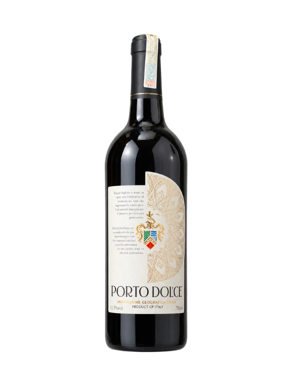 Rượu vang Porto Dol'ce Semi Dolce IGT Nhãn trắng