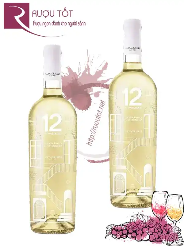 Rượu vang 12 E Mezzo Masseria Malvasia Bianca
