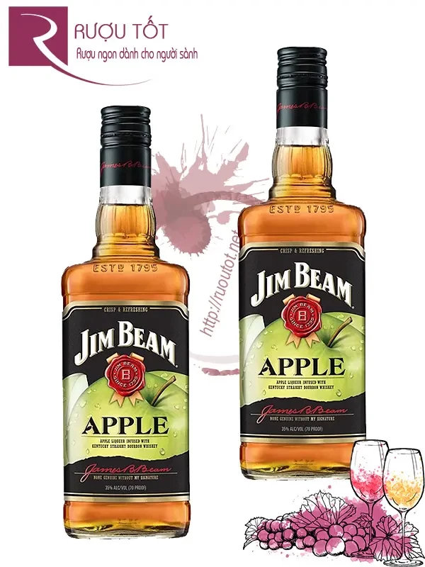 Rượu Apple Jim Beam 35%