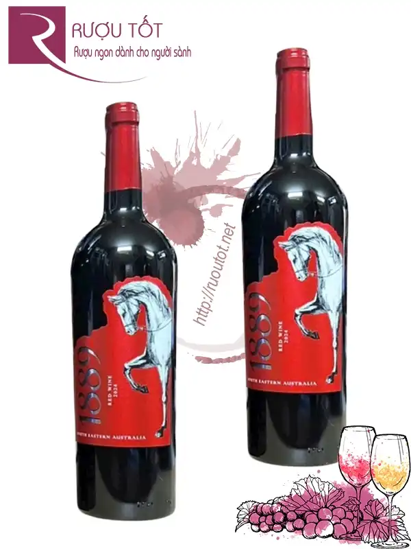 Rượu vang Úc 1889 con ngựa giá rẻ