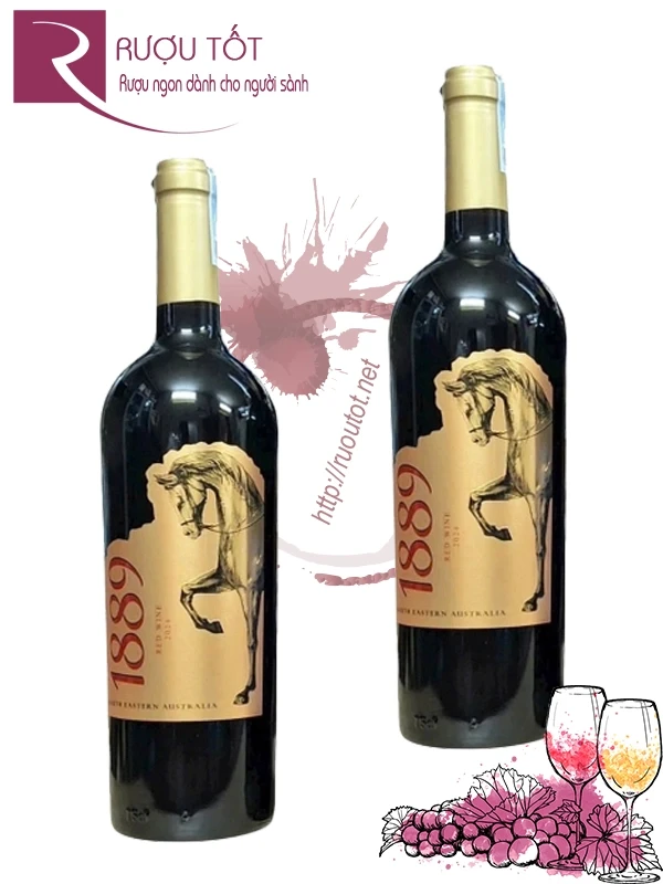 Rượu vang Úc 1889 con ngựa giá rẻ