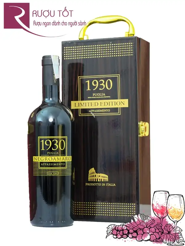 Hộp quà Tết rượu vang 1930 Negroamaro Appassimento 2026