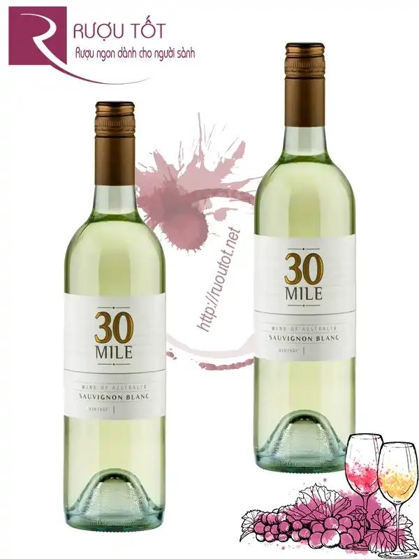 Rượu vang Úc 30 Mile Riesling Sauvignon Blanc