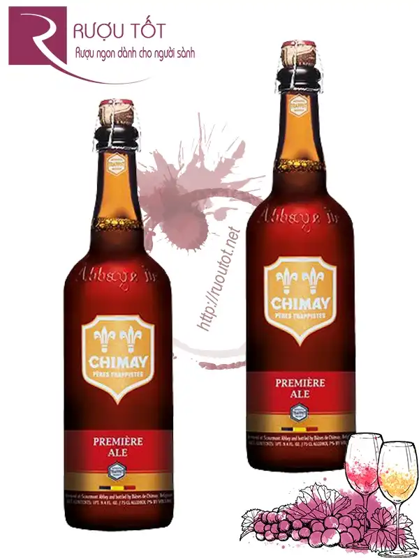 Bia Chimay đỏ 7% Bỉ - chai 750 ml