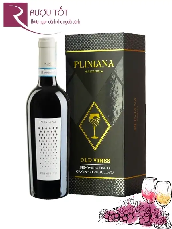 Hộp quà Tết rượu vang Pliniana Primitivo di Manduria