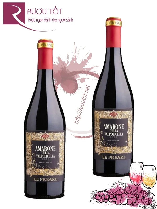 Rượu vang Ý Le Preare Amarone Della  Valpolicella DOCG