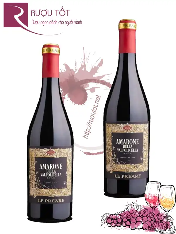 Rượu vang Ý Le Preare Amarone Della  Valpolicella DOCG