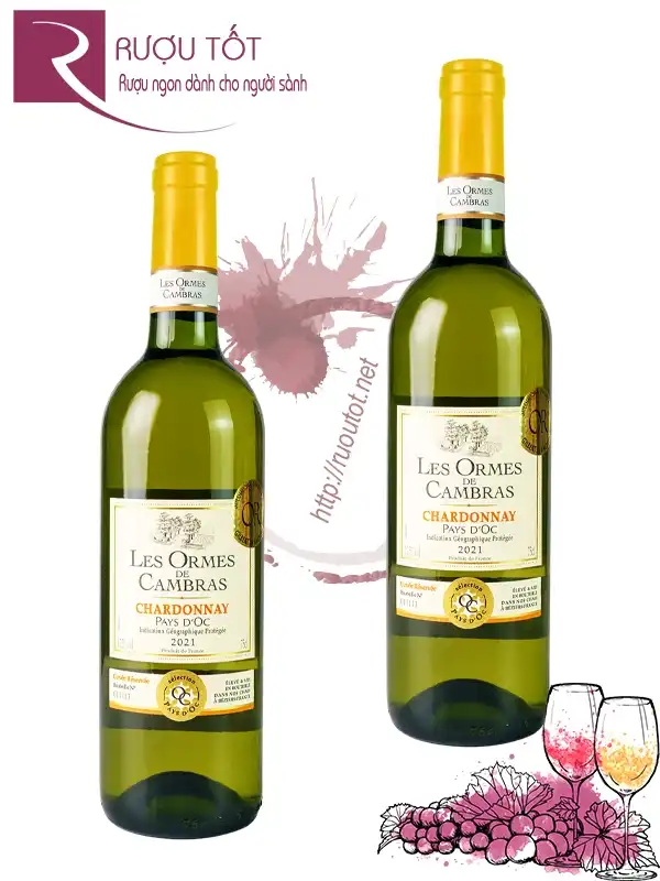 Rượu Vang Les Ormes De Cambras Pays D'Oc White Hảo hạng