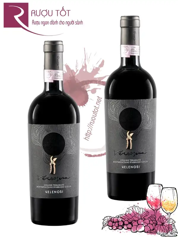 Rượu vang Ý Verso Sera Velenosi DOCG cao cấp