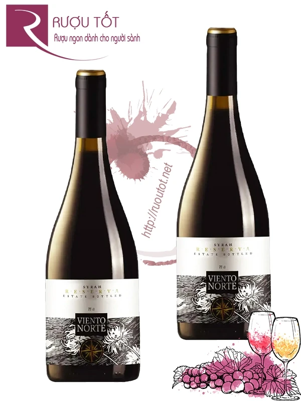 Rượu Vang Viento Norte Reserva Cabernet Sauvignon Syrah Cao Cấp