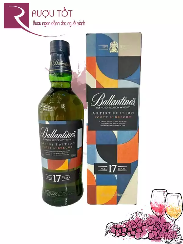 Rượu Ballantines 17 Artist Edition