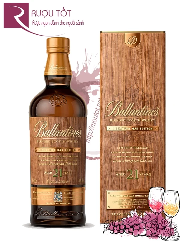 Rượu Ballantine’s 21 Signature Oak Edition