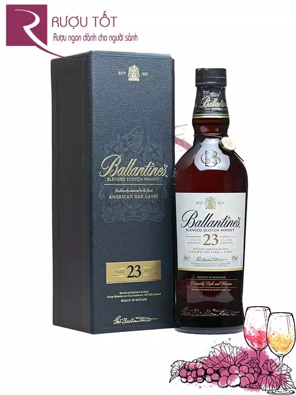 Rượu Ballantines 23 Years