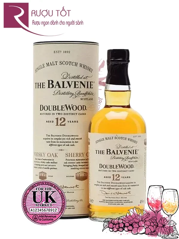 Rượu Balvenie 12 UK DoubleWood