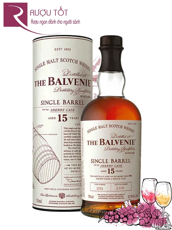 Rượu Balvenie Single Barrel 15 Sherry Cask