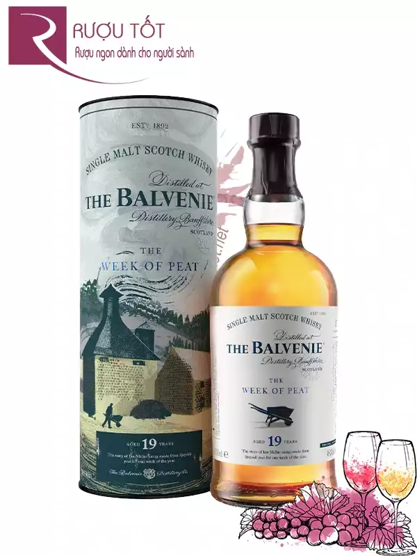 Rượu Balvenie 19 Week of Peat 48,3%