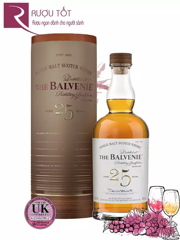 Rượu Balvenie 25 UK Rare Marriages 48%