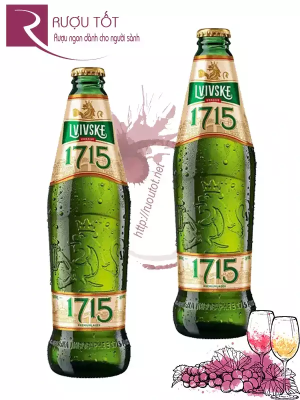 Bia 1715 Lvivske Ukraina 4,7% - Chai 450ml