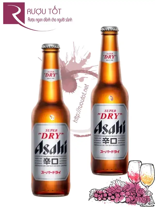 Bia Asahi Nhật Bản - Chai 330ml