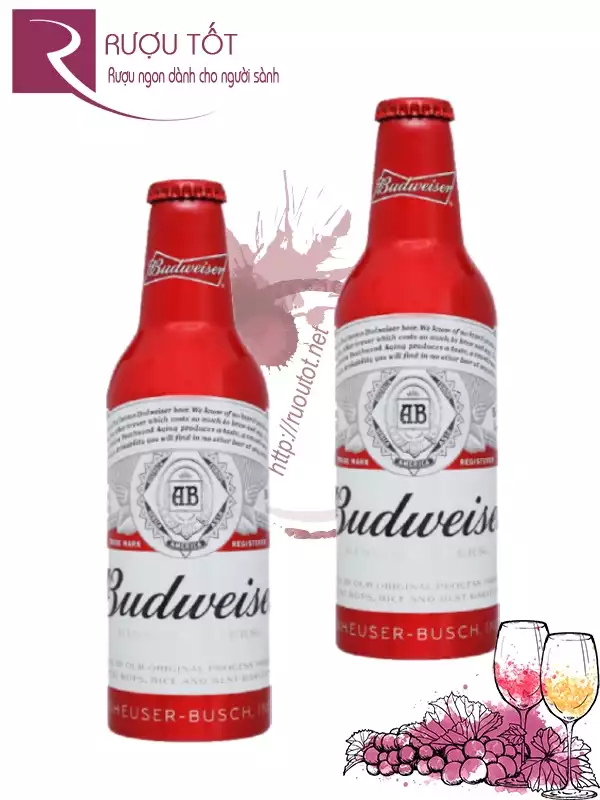 Bia Budweiser Aluminium 5% 355ml