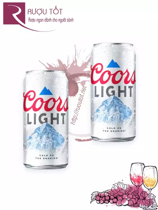 Bia Coors Light 4,2% 355ml