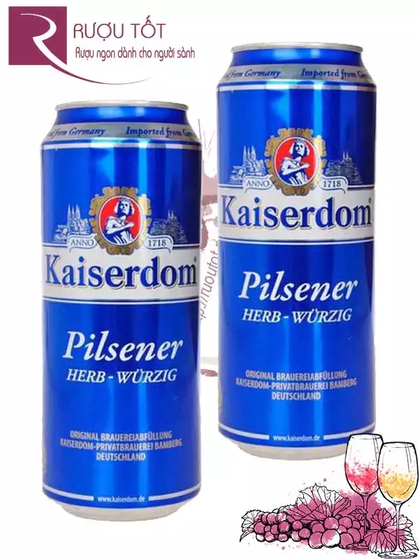 Bia Đức Kaiserdom - Dòng Pilsener 4,9% Lon 500ml