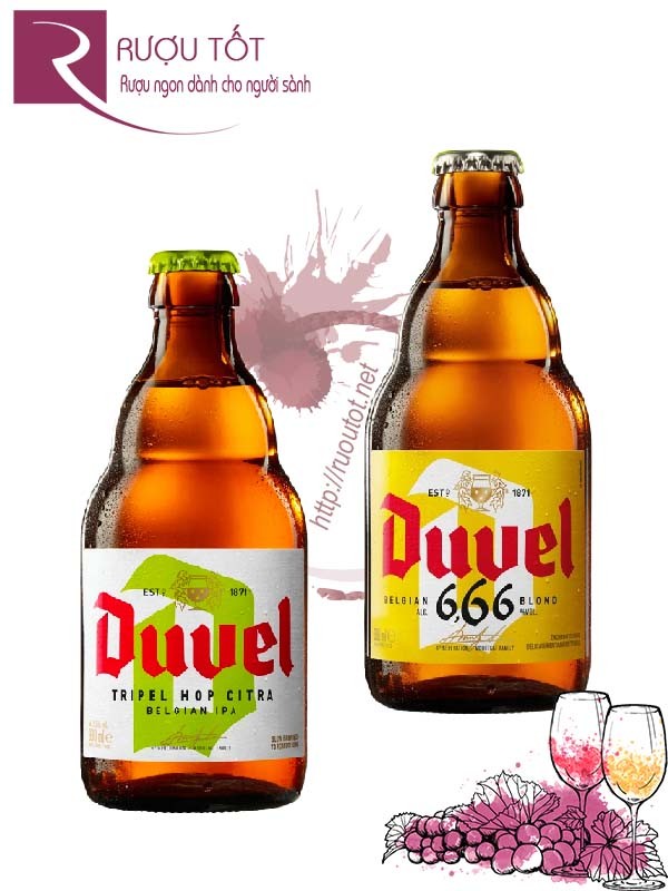 Bia Duvel Tripel Hop Citra - 6,66% - Golden Ale Chai 330ml