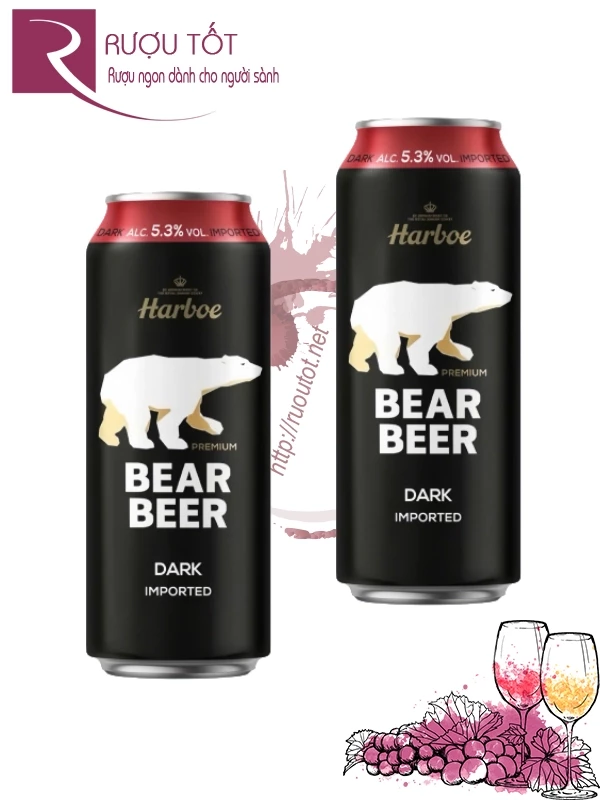 Bia Gấu Đen Đức 5,3% 500ml