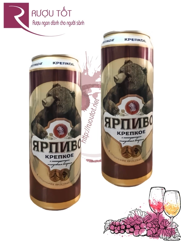 Bia Gấu Nga mạnh 7,2% 500ml