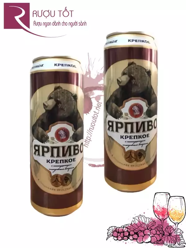 Bia Gấu Nga mạnh 7,2% 500ml