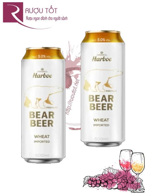 Bia Gấu Trắng Đức 5% 500ml