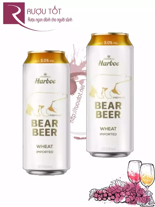Bia Gấu Trắng Đức 5% 500ml