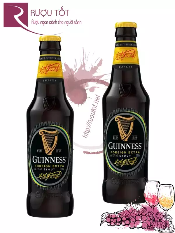 Bia Đen Guinness Foreign Extra Stout 6,8%