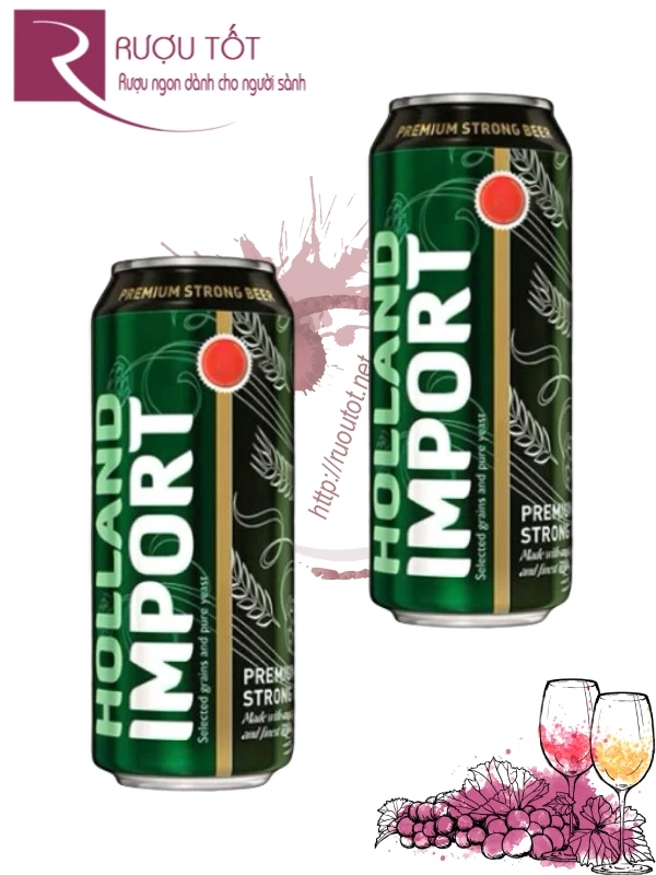 Bia Holland Import 12 độ 500ml Hà Lan