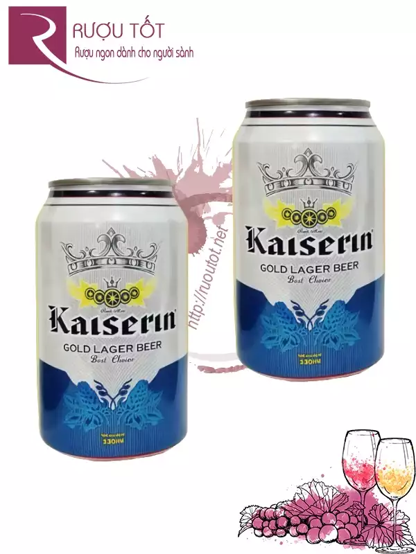 Bia Kaiserin Vàng 5% 330ml