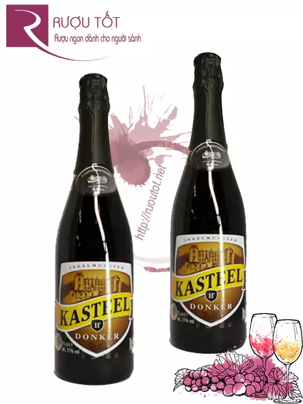 Bia Kasteel Brune​ nhập khẩu Bỉ 750ml 11%