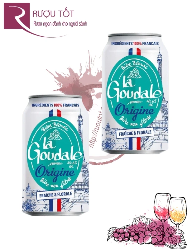 Bia La Goudale Origine Lon 330ml 6%
