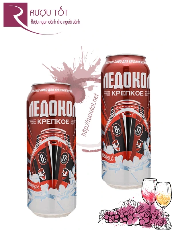 Bia Ledokol Nga Tàu Phá Băng 450ml