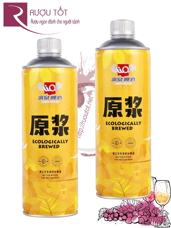 Bia Liquan vàng Trung Quốc lon 1 lít 4,1%